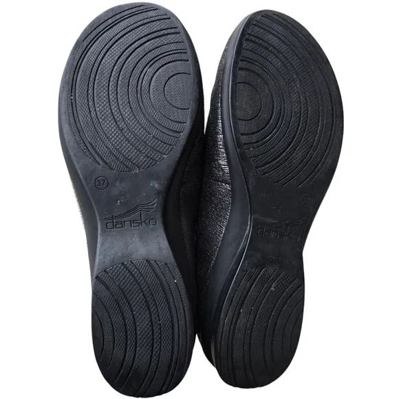 Dansko Ann Pewter Metallic Slip On, Size EU 37