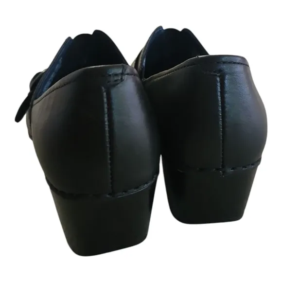Dansko Black Leather Buckle Clogs – Women’s Size 38