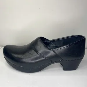 Dansko Black Nursing Slip On Work Clogs Size 41 10.5 11