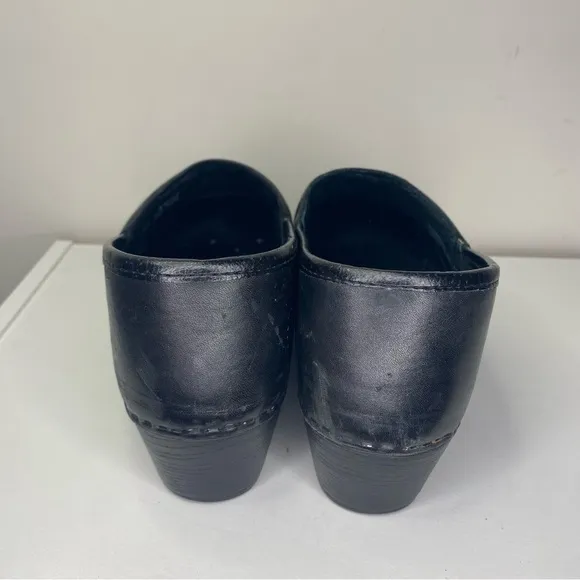 Dansko Black Nursing Slip On Work Clogs Size 41 10.5 11