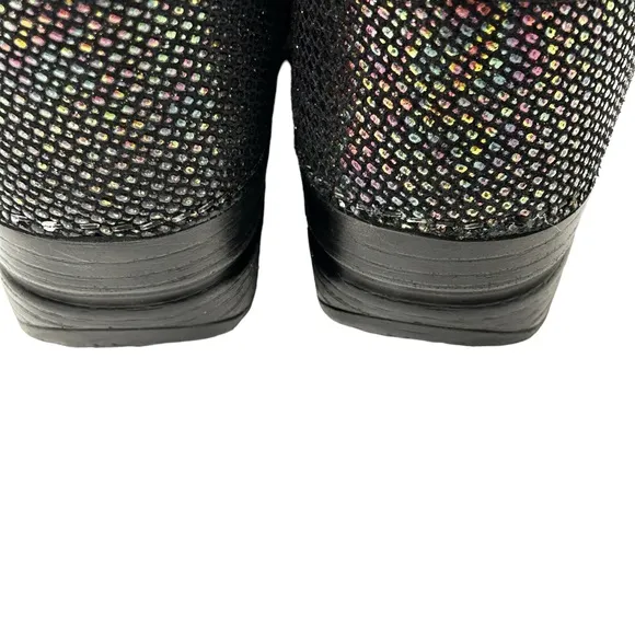 Dansko Black Rainbow Pattern Clogs Euro Size 37 USA 6.5 - 7