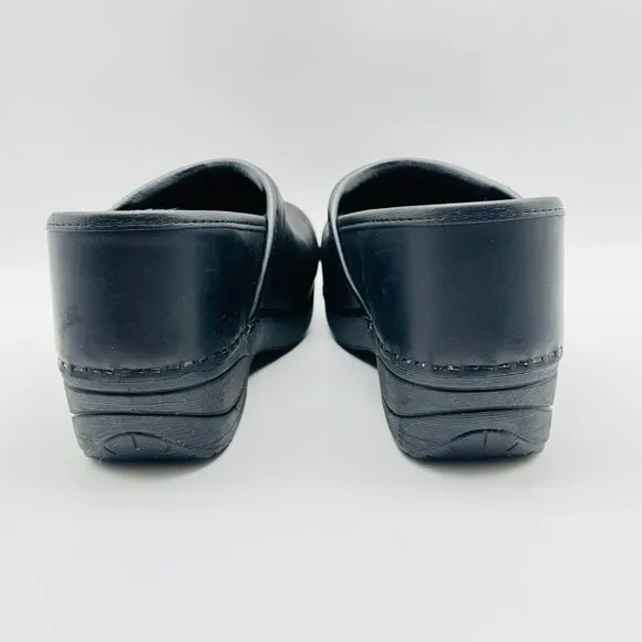 Dansko Clogs Womens 36 US 5.5 6 Black Leather XP 2.0 Work Stability Comfort Shoe
