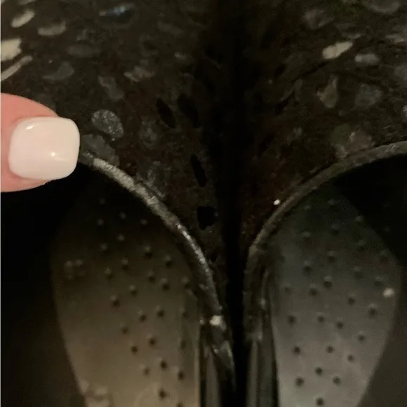 Dansko closed back clogs - Size 38 - Black velvet Subtle Animal Print