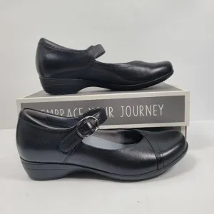 Dansko Fawna Milled Nappa Women's Black Leather Mary Jane Shoes US Size 5.5 EU36