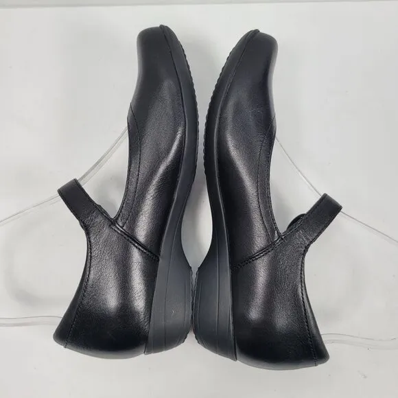 Dansko Fawna Milled Nappa Women's Black Leather Mary Jane Shoes US Size 5.5 EU36