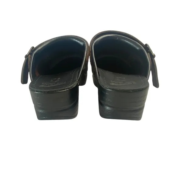 DANSKO Ingrid Clogs Mule Leather in Antique Brown Oiled Size 38 (US 8.5-9)
