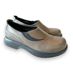 Dansko Leather Clogs Chonky Dark Gray Size 40 EU Women’s Morocco Loafers‎ Shoes