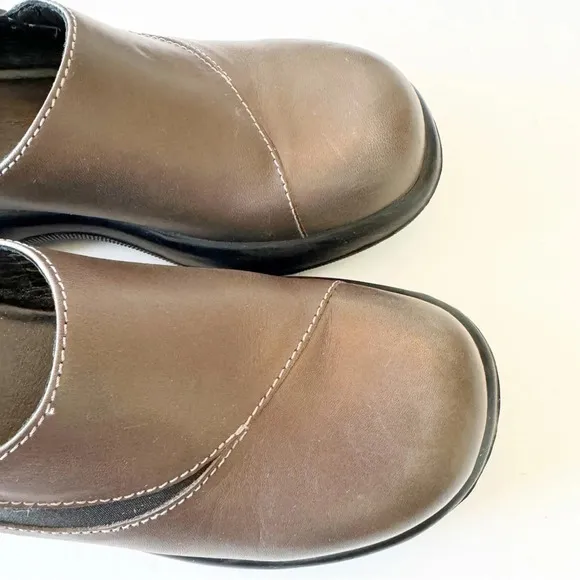 Dansko Leather Clogs Chonky Dark Gray Size 40 EU Women’s Morocco Loafers‎ Shoes