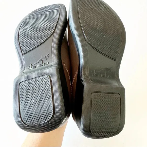Dansko Leather Clogs Chonky Dark Gray Size 40 EU Women’s Morocco Loafers‎ Shoes