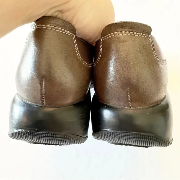 Dansko Leather Clogs Chonky Dark Gray Size 40 EU Women’s Morocco Loafers‎ Shoes