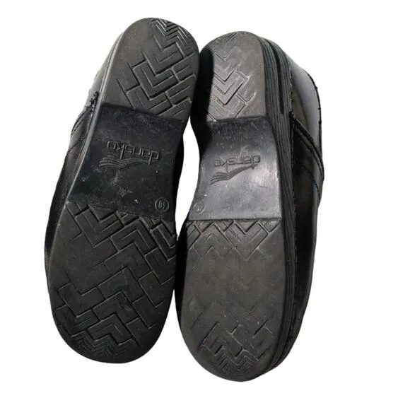 DANSKO leather work nurse clogs Women's Size 40 / 9.5-10 in Black