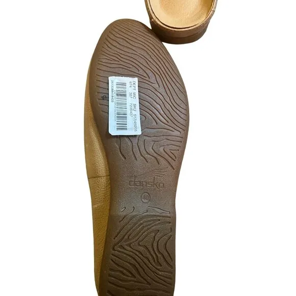 Dansko Lexie Mule Shoes Leather Slip-On Womens Size 9  Beige Old Money Preppy