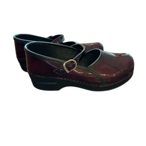 Dansko Mary Jane Clogs Red Patent Leather EU38