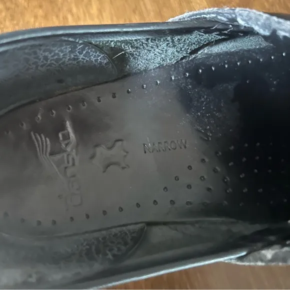 Dansko Men’s Professional Solid Black Clogs Narrow Size EU 41/US 8