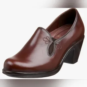 Dansko Preppy Academia Floral Coastal Cowgirl Brown Pumps Clogs Heels 40
