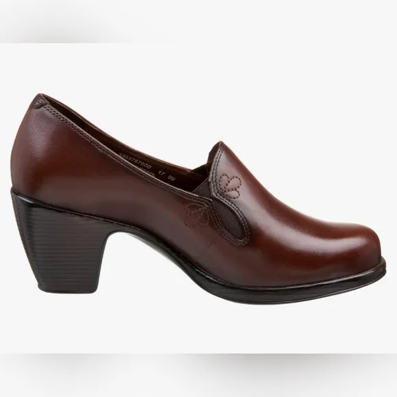 Dansko Preppy Academia Floral Coastal Cowgirl Brown Pumps Clogs Heels 40