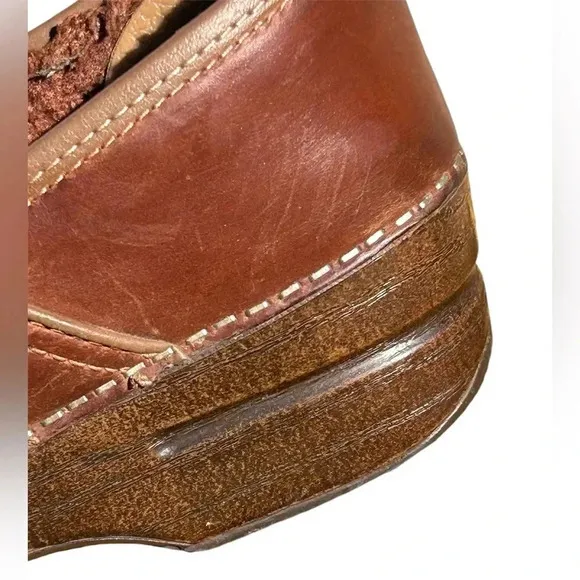 Dansko Professional All Day Slip On Clogs Genuine Leather Arch Support Womens 9