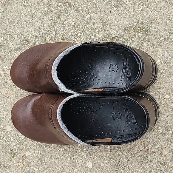Dansko Professional Antique Brown Leather Work Nurse Size 42 (US 11.5-12)