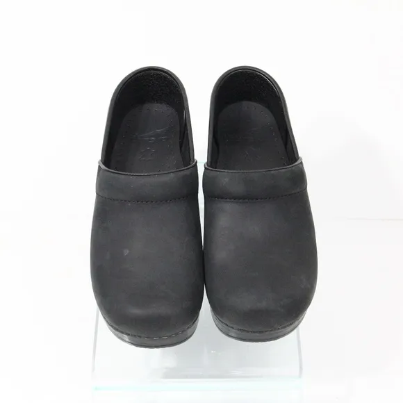 Dansko Professional Clogs Black Oiled Leather Women Work Shoes EU 37