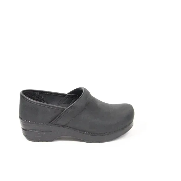 Dansko Professional Clogs Black Oiled Leather Women Work Shoes EU 37