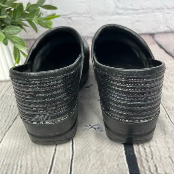 Dansko Professional Clogs Multi Twine Rainbow Metallic Stripe Sz EU 37