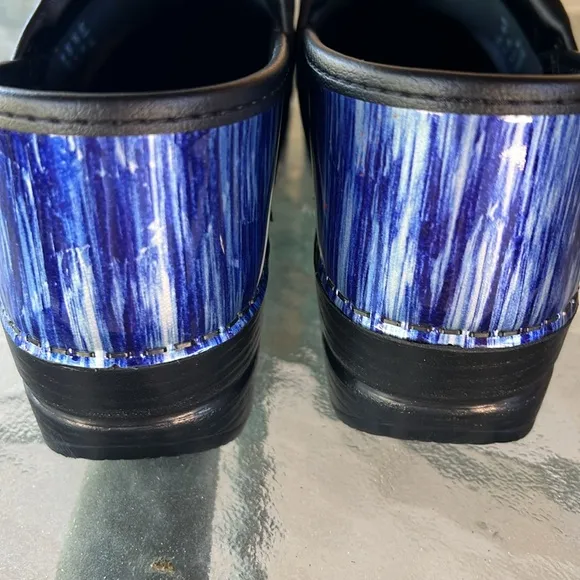 Dansko Professional Clogs New no Box Sz 38 (7.5-8) Patent Leather in Blue Water