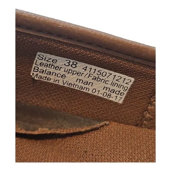 Dansko Shaina Brown Leather Clogs Comfort Non-Slip Size 38/7.5