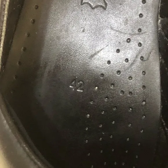 Dansko Stapled Nurse Doctor Work Black Leather Clogs size 11.5-12 US 42 EU