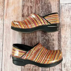 Dansko stipped clogs size 38‎