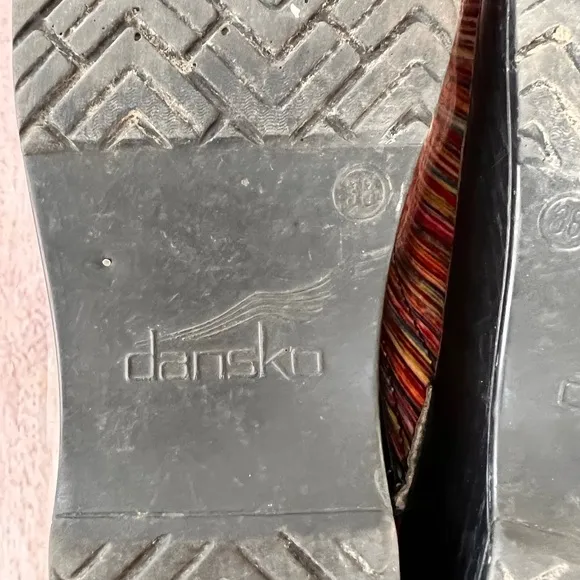 Dansko stipped clogs size 38‎