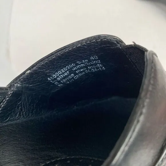 DANSKO Tamera black Leather Buckle Clogs Slip On Work Shoes Size EU 40/ US 9.5