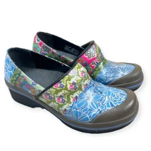 Dansko Vegan Volley Clog Floral Patchwork 36
