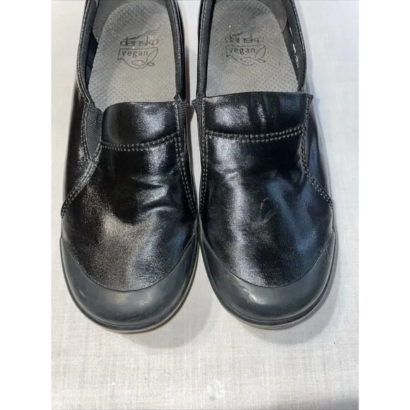 Dansko Vegan Women’s Nursing Shoes Sz 38 U.S. 7 M Black Fabric Coating Hospital