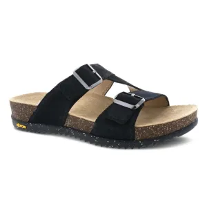 Dansko Women's Dayna Black Suede Sandals Shoes Sz 39/8.5-9