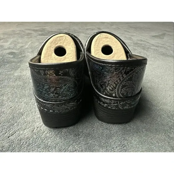 Dansko Women's LT Pro Clogs Shoes Paisley Patent Leather 2019 EU 36,  5.5-6 US