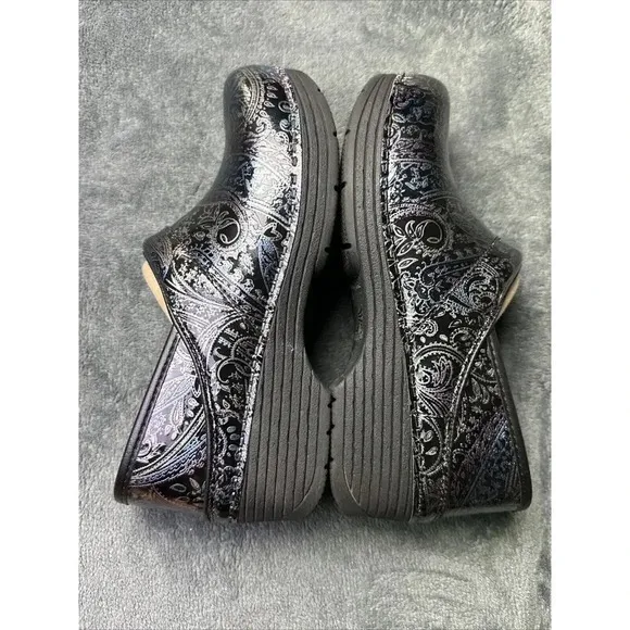 Dansko Women's LT Pro Clogs Shoes Paisley Patent Leather 2019 EU 36,  5.5-6 US