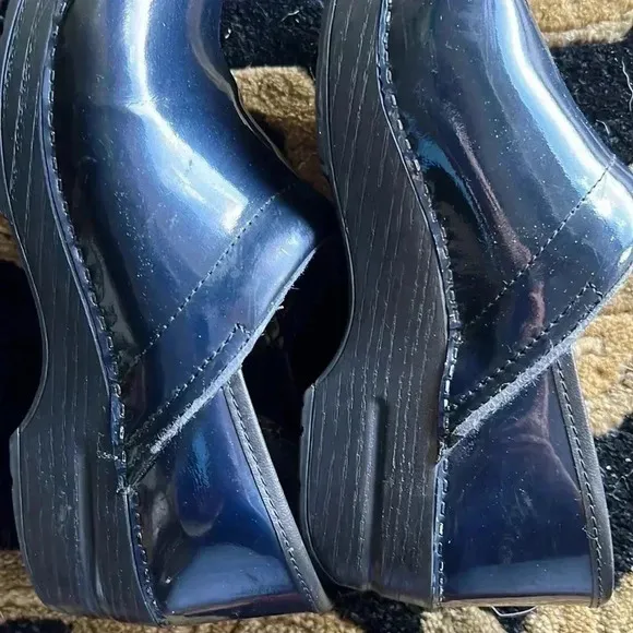 Dansko Women’s Navy Blue Clogs Shoes Size 38 7.5-8