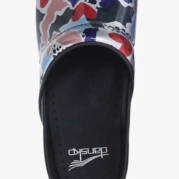 Dansko Women's Professional Fragment Patent Leather Nursing Clogs Size 10