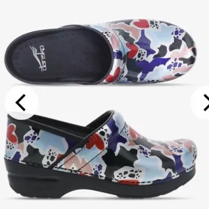 Dansko Women's Professional Fragment Patent Leather Nursing Clogs Size 10
