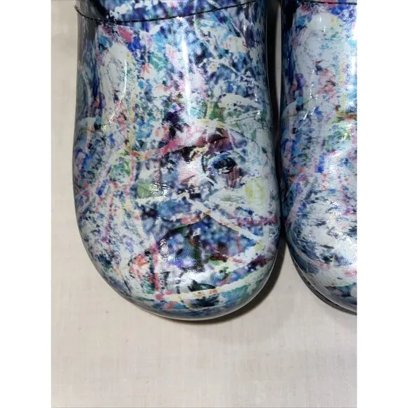 Dansko Women’s Work Clogs Size 41 U.S. 10 M Blue Mixed Leather Workwear Nursing