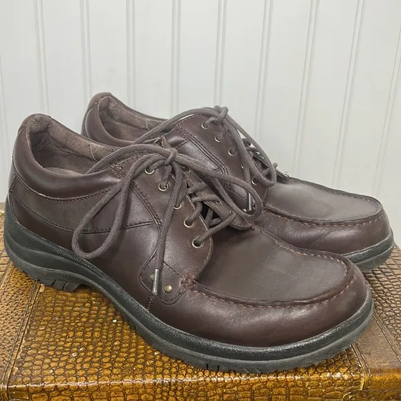 Dansko Wyatt Mens Mocha Brown Leather Oxford Size 10.5 or EU44