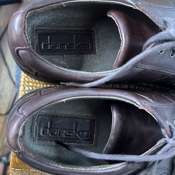 Dansko Wyatt Mens Mocha Brown Leather Oxford Size 10.5 or EU44