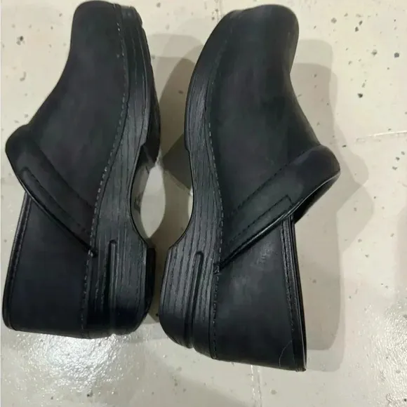 Dansko XP 2.0 Clogs Womens 39 W WIDE Black Comfort Work Shoes Euc