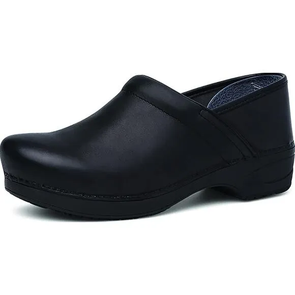 Dansko XP 2.0 Leather Clogs Shock Absorption Padded Collar Leather Black 6