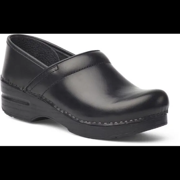 Dansko Matte Black Cabrio Clogs