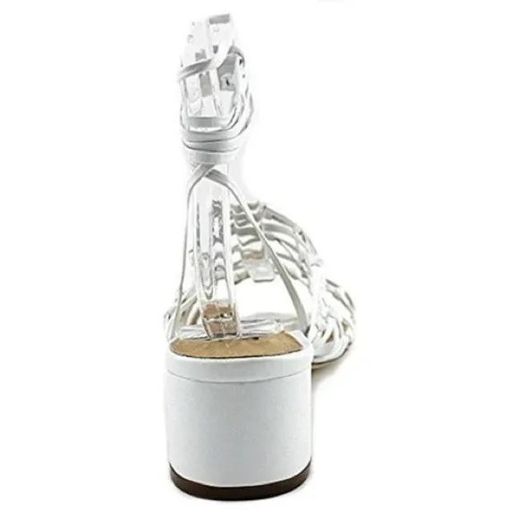 Design Lab Mya Womens Wrap Open Toe Heels, White
