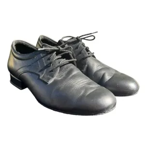 Diamant Dance Shoes Leather Lace Up Oxford Dress Black 10.5-11 Made in Germany