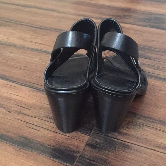 Diesel  heels open toe heels black with silver stars size 39