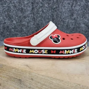 Disney Parks X Crocs Womens Size 6 Red Croc Band Minnie Mouse III Clogs Shoes