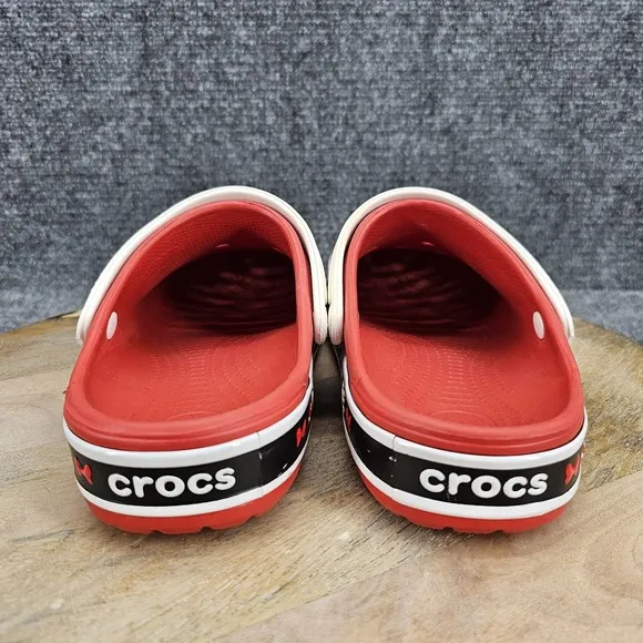 Disney Parks X Crocs Womens Size 6 Red Croc Band Minnie Mouse III Clogs Shoes